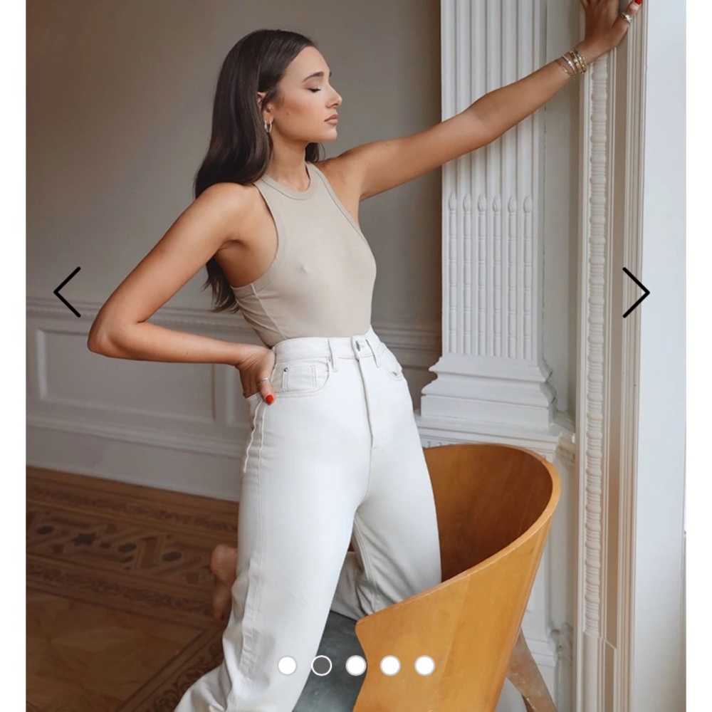 COPY - NWT Weworewhat boyfriend jeans off white